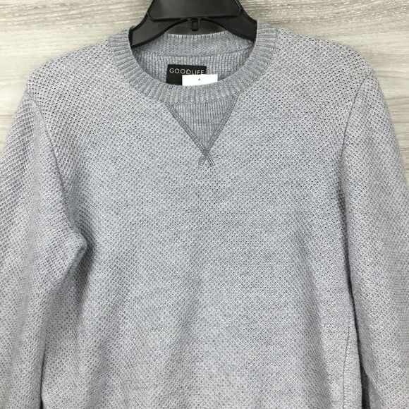 Goodlife Blue Slim Fit Crewneck Sweater - Picture 4 of 8